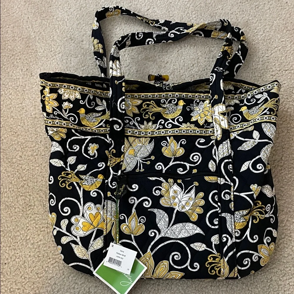 Vintage Vera Bradley Yellow Bird Tote Bag NWT - Picture 1 of 9